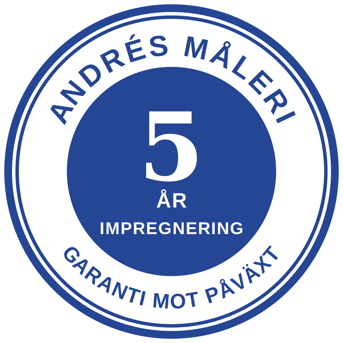 5 års garanti med impregnering