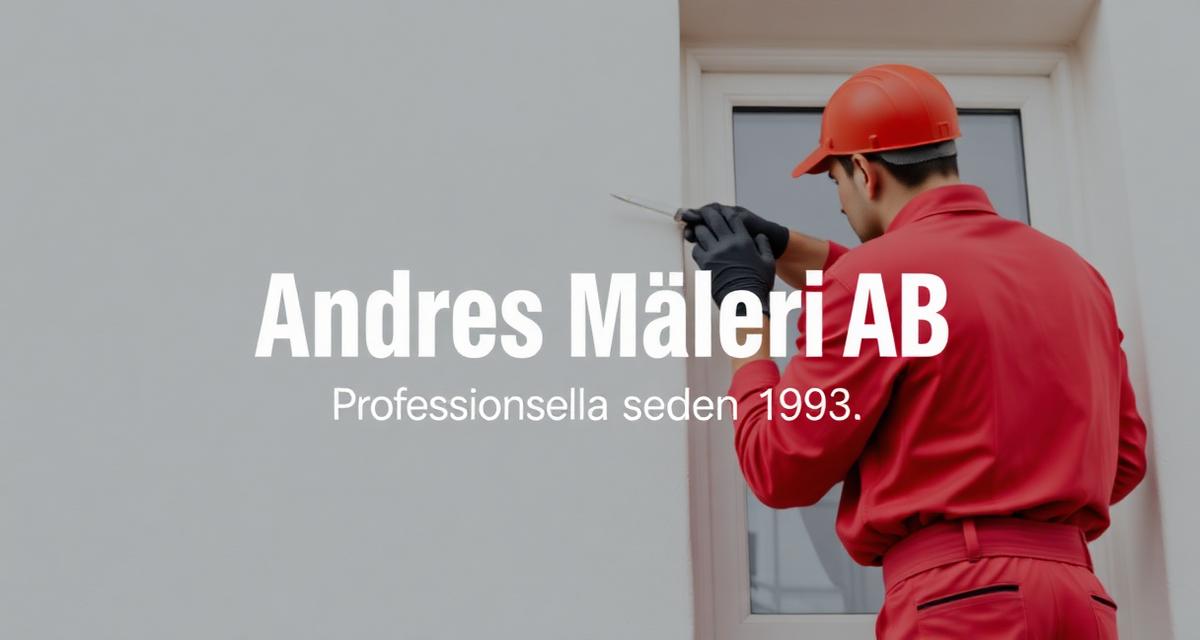 Andrés Måleri AB – professionella målare i Uppsala och Stockholm sedan 1994